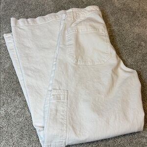 AEO Baggy White Cargo Pant
